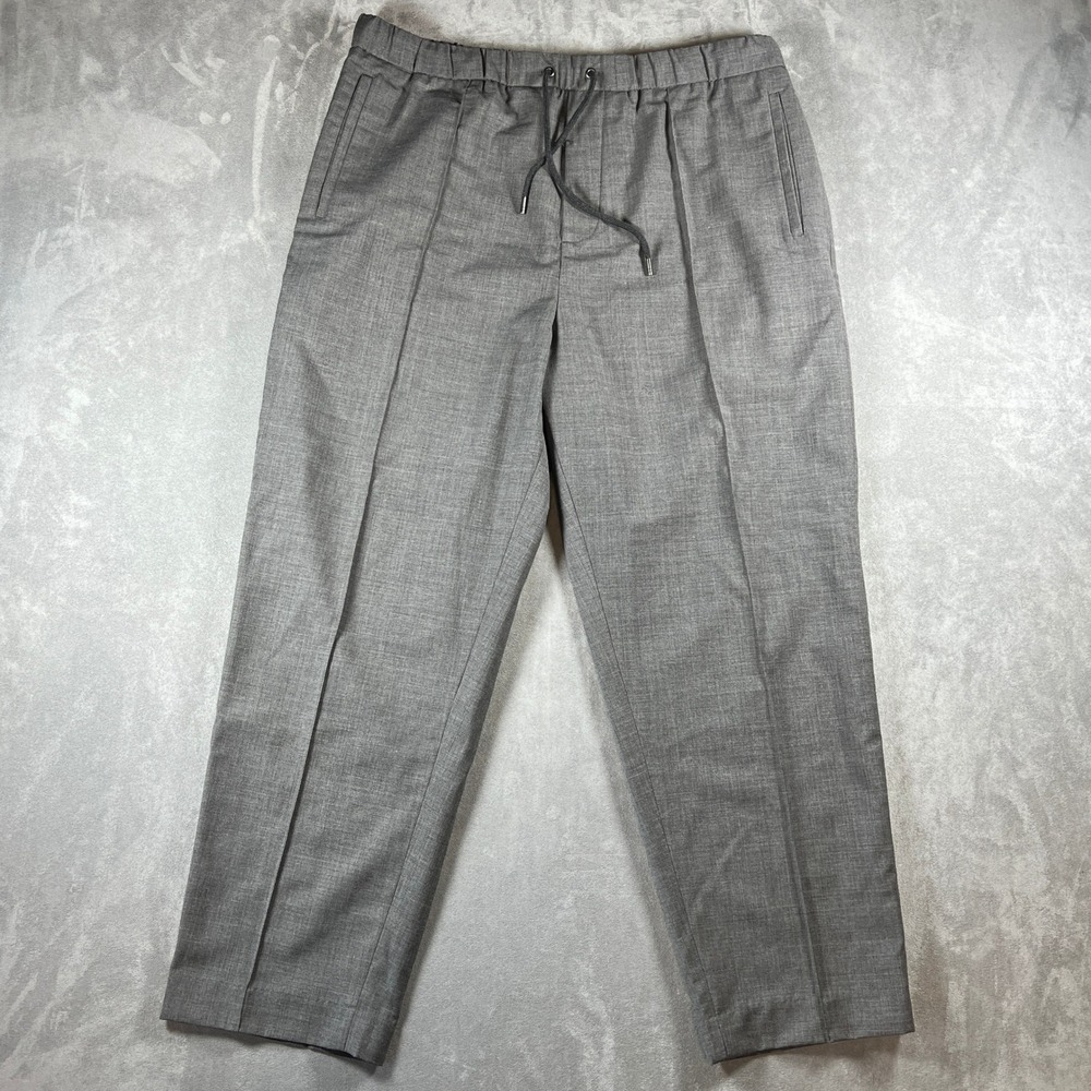 Polo Ralph Lauren Men's Relaxed Fit Gray Wool Blend Drawstring Pants Size Large